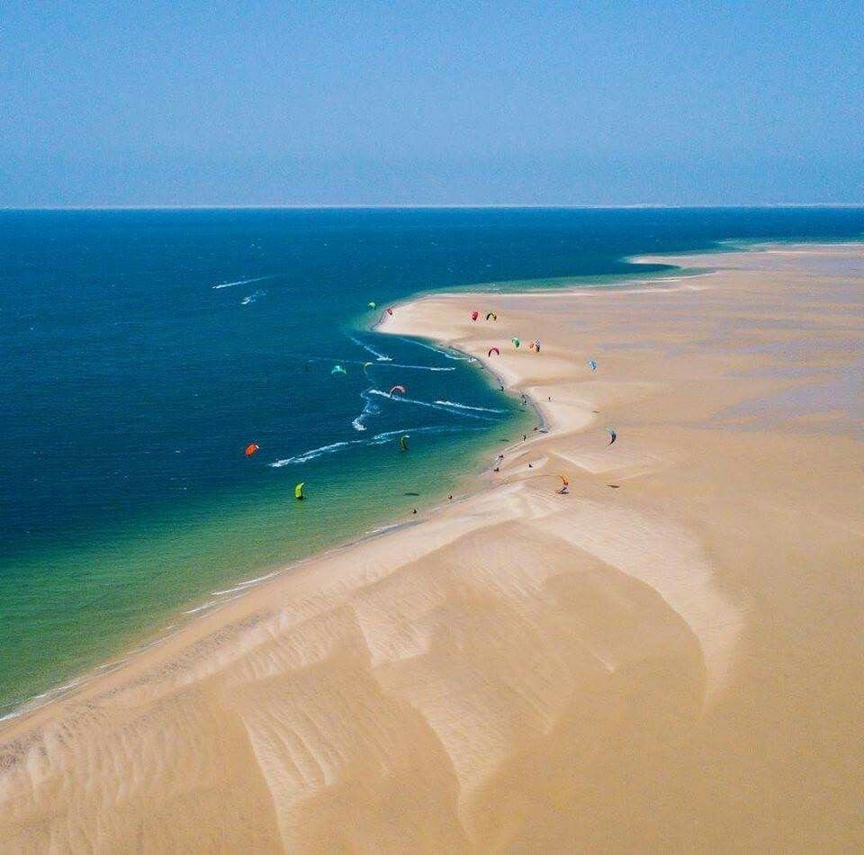 kite sur la dune de Dakhla